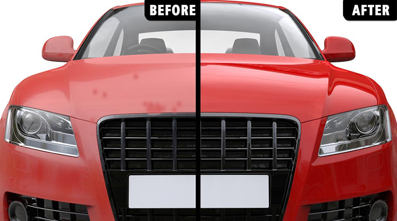 قبل و بعد از ریکاوری رنگ خودرو
