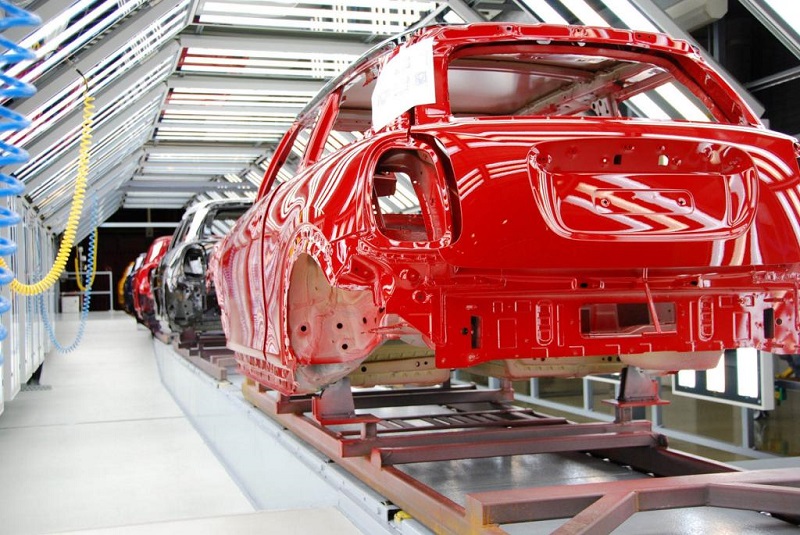 مراحل رنگ کردن اتاق خودرو در کارخانه سایپا و ایرانخودرو